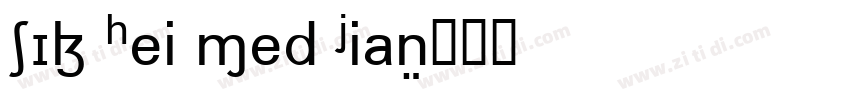 SIL Hei Med Jian字体转换
